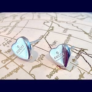 Authentic Gucci Heart Earrings